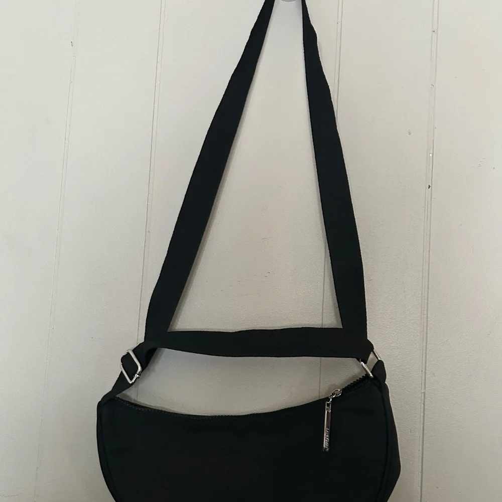 Lancôme Paris Black Nylon Crossbody Sling Belt Bag